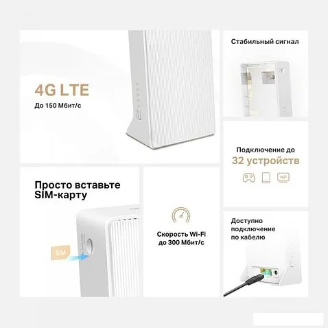 4G Wi-Fi роутер Mercusys MB110-4G