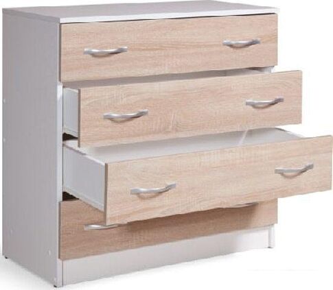Комод Мебель-класс Бонн (белый-дуб сонома)
