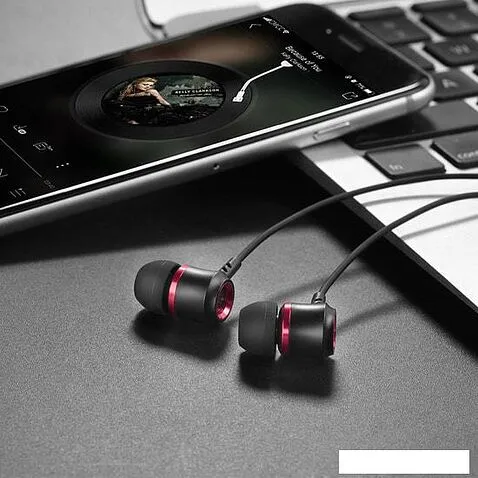 Наушники Hoco M46 (черный/красный)