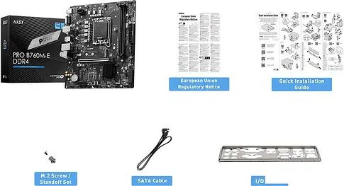 Материнская плата MSI Pro B760M-E DDR4