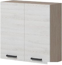 Шкаф навесной Genesis Мебель Алиса навесной Лофт 800 сушка (дуб сонома/сосна белый)