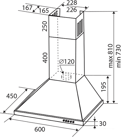 Кухонная вытяжка Zigmund & Shtain K 139.6 S