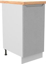 Шкаф напольный ДСВ Тренто С 400 левый (серый/серый)