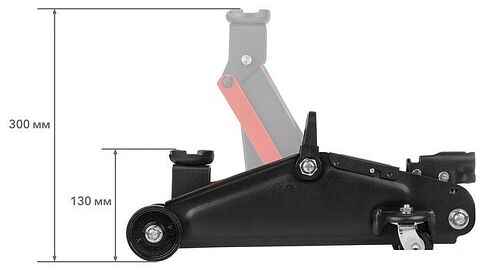 Подкатной домкрат Startul Auto ST8014-03 2т (кейс)