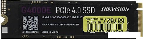 SSD Hikvision G4000E 512GB HS-SSD-G4000E-512G