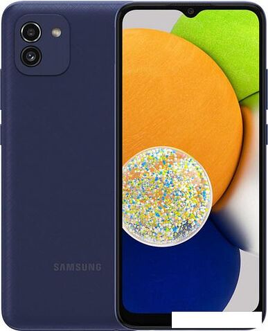 Смартфон Samsung Galaxy A03 SM-A035F/DS 32GB (синий)