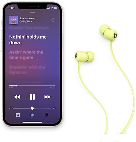 Наушники Beats Flex (желтый цитрус)