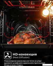 Электрический духовой шкаф LEX EDM 4570 BBL