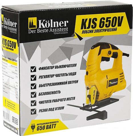 Электролобзик Kolner KJS 650V