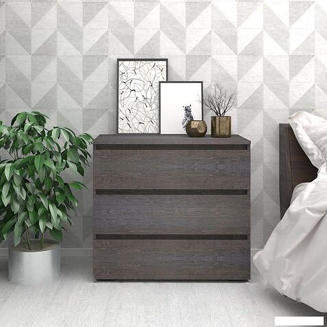 Комод Кортекс-мебель Бари 80 3ш (береза/береза/береза)