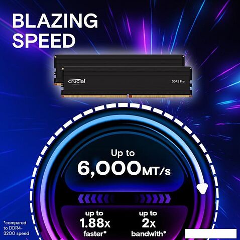 Оперативная память Crucial Pro 2x16ГБ DDR5 5600 МГц CP2K16G56C46U5