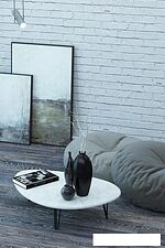 Журнальный столик Калифорния мебель Дадли (белый бетон)