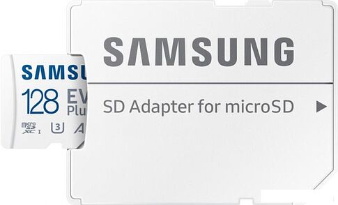 Карта памяти Samsung EVO Plus 2024 microSDXC 128GB (с адаптером)