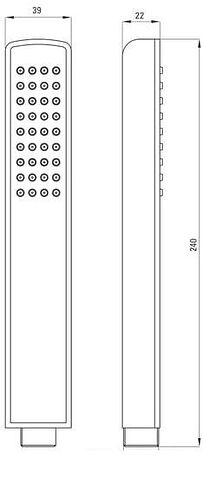 Душевая лейка Deante Hiacynt Nero XDCH2SLZ1