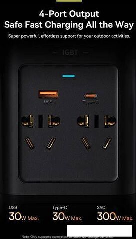 Автомобильный инвертор Baseus IGBT Power Inverter 300W (220V CN/EU)