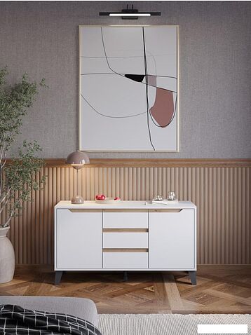 Тумба ЭлиГард Eyva RTV 2D3S (белый)