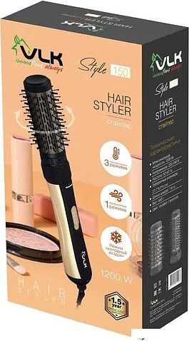 Фен-щетка VLK Style 150 (черный/золото)
