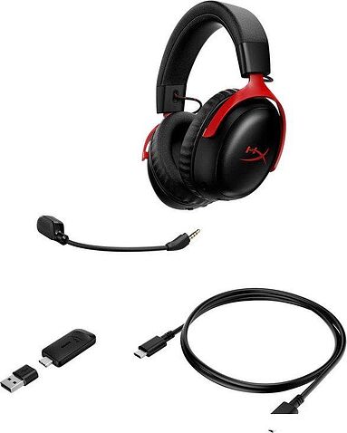Наушники HyperX Cloud III S Wireless (черный/красный)