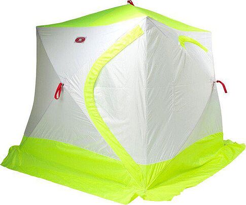 Палатка для зимней рыбалки Медведь Куб-3 зимняя с полом Оксфорд 210 и накидкой