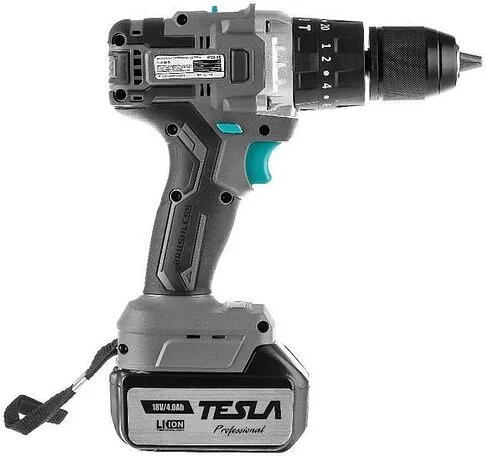 Дрель-шуруповерт Tesla TCD18HD 840374 (с 2-мя АКБ, кейс)