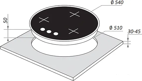Варочная панель MAUNFELD EGHG.43.23CB/G