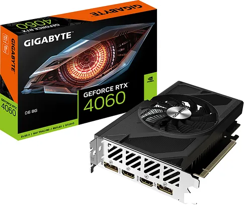 Видеокарта Gigabyte GeForce RTX 4060 D6 8G GV-N4060D6-8GD
