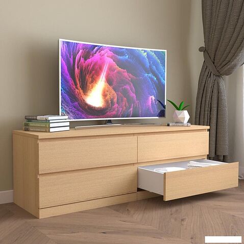 Комод Mio Tesoro Varma Prime 4D (дуб беленый)