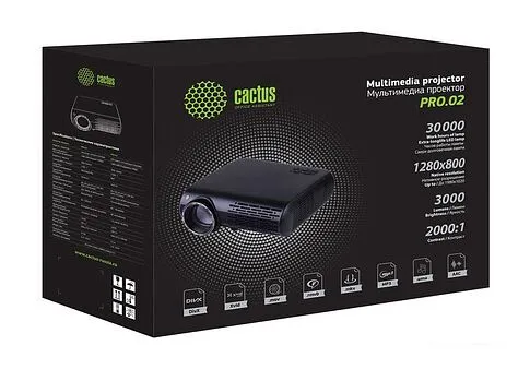 Проектор CACTUS CS-PRO.02WT.WXGA-W
