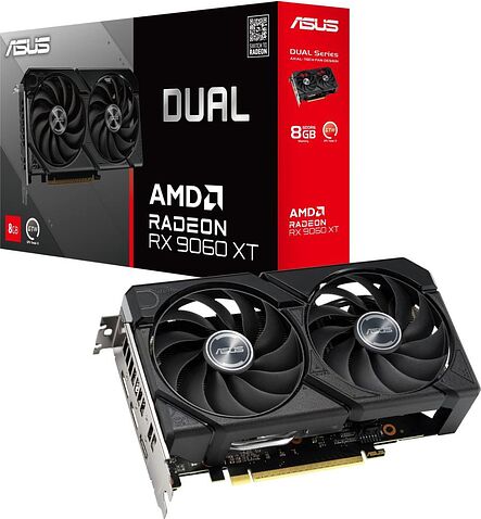 Видеокарта ASUS Dual Radeon RX 9060 XT 8GB GDDR6 DUAL-RX9060XT-8G