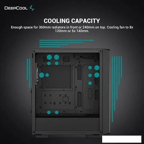 Корпус DeepCool CC560 V2 ARGB R-CC560-BKTAA4-G-2
