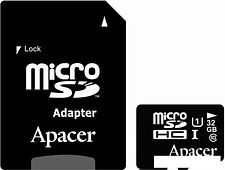 Карта памяти Apacer microSDHC UHS-I (Class 10) 32GB + адаптер (AP32GMCSH10U1-R) Карта памяти Apacer microSDHC UHS-I (Class 10) 32GB + адаптер (AP32GMCSH10U1-R)