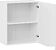 Шкаф навесной Трия Тиана 1В6 с одной дверью (белый/белый супермат)