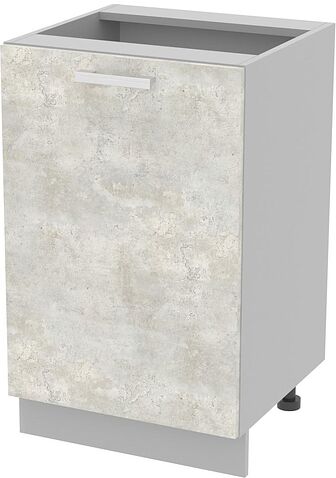 Шкаф напольный Интерлиния Компо НШ30рш3 1м+2б (белый платинум)