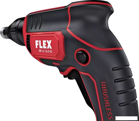 Шуруповерт для гипсокартона FLEX DW 45 18.0-EC M/2.5 Set 466824 (с 2-мя АКБ 2.5 Ач, кейс, насадка автоподачи)