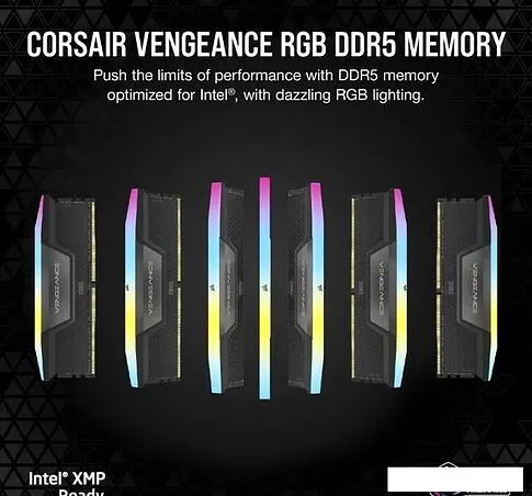 Оперативная память Corsair Vengeance RGB 2x16ГБ DDR5 5600 МГц CMH32GX5M2B5600C40K