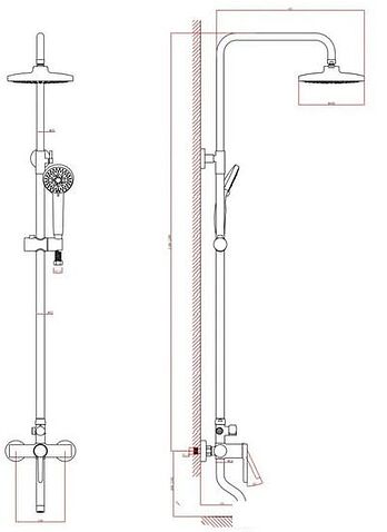 Душевая система  A-Five А5-0737