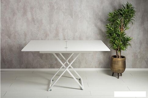 Журнальный столик Levmar Accord D78/S64 (белый/белый)