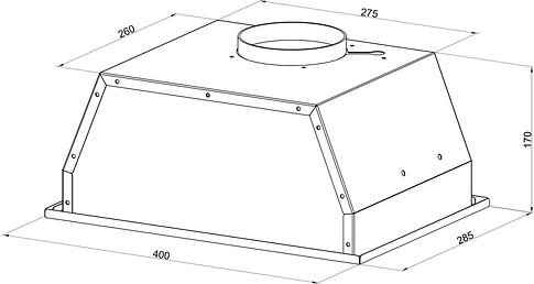 Кухонная вытяжка Monsher ANGERS 40 Blanc (белый)