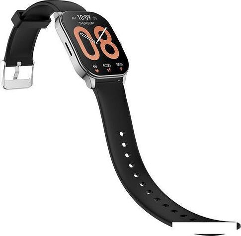 Умные часы Amazfit Pop 3S (серебристый, с силиконовым ремешком)