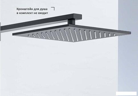 Верхний душ Aquatek AQ2076MB (черный матовый)