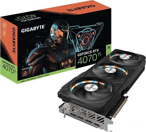 Видеокарта Gigabyte GeForce RTX 4070 Ti Gaming 12G GV-N407TGAMING-12GD