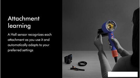 Фен Dyson HD16 Supersonic Nural (синий/топаз)