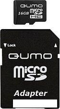 Карта памяти QUMO microSDHC (Class 10) 16GB (QM16GMICSDHC10) Карта памяти QUMO microSDHC (Class 10) 16GB (QM16GMICSDHC10)