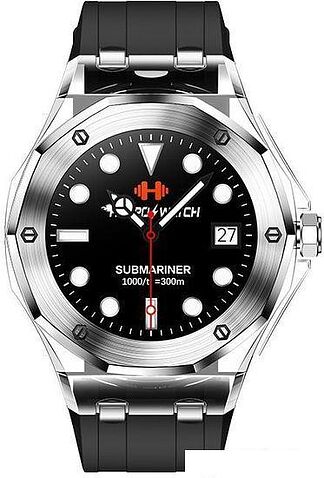 Умные часы Hoco Y13 (серебристый/черный)