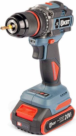 Дрель-шуруповерт КВТ Профи DB-20-13 (с 2-мя АКБ, кейс)