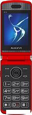 Кнопочный телефон Maxvi E11 (красный)