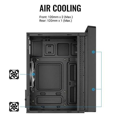 Корпус AeroCool CS-109-S-BK-v1