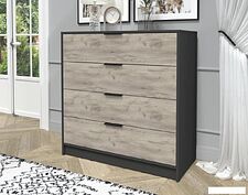 Комод Интерлиния Концепт КТ-К100 (дуб серый/антрацит)