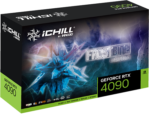 Видеокарта Inno3D GeForce RTX 4090 iChill Frostbite Ultra C4090-246XX-1833FBU