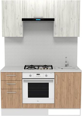 Шкаф напольный Горизонт Европа 50 (золотой крафт)